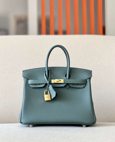 H-B Vert Rousseau with Gold in Togo Leather H237423