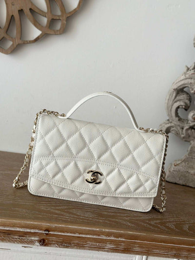 White with Golden Buckle CH-033