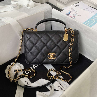 Handle Black with Golden Buckle CH-038