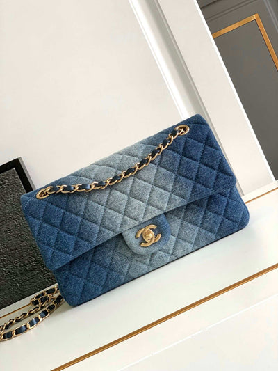 Denim Blue with Golden Chain Handle CH-051