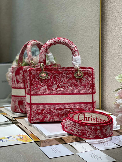 Red Pattern with Fabric Strap DI-020