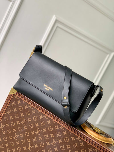 Crossbody Shape Black with Gold Details LV-006