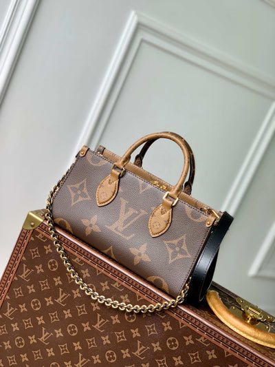 Tote Shape Beige with Brown Details LV-011