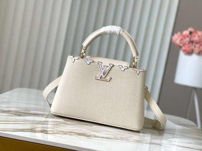 Rectangular Cream with White Details LV-018