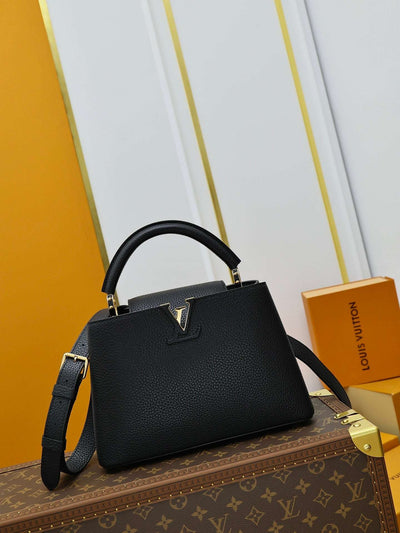Rectangular Black with Gold Details LV-022