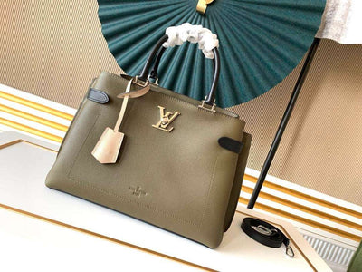 Rectangular Olive Green with Gold Details LV-034