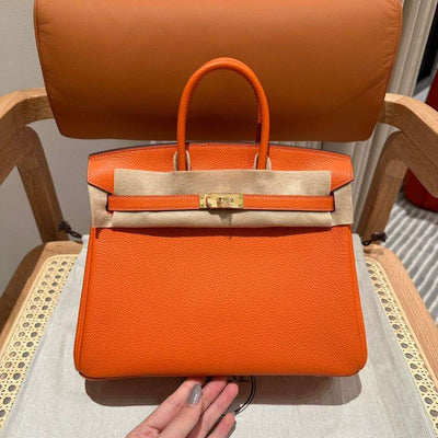 H-B Orange with Gold in Togo Leather H2348092