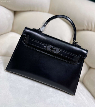 H-K Black with Box Leather