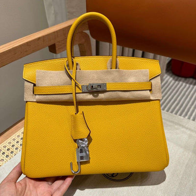 H-B Yellow with Silver in Togo Leather H0343